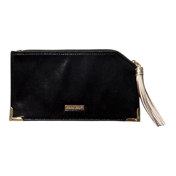 Mary Kay Handbags - Mary Kay Sparkly Black Gold Holiday Edition Cosmetic Makeup Bag